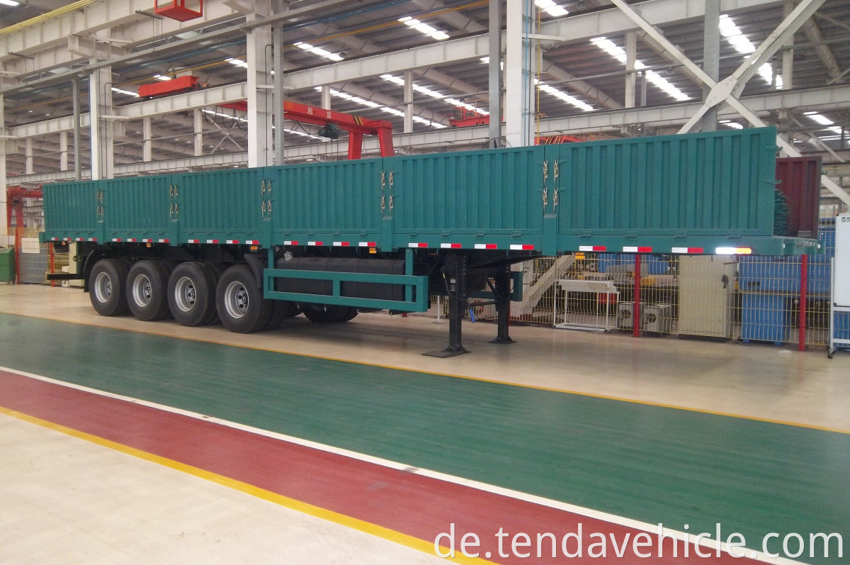 4 Axles Sidewall Semi Trailer